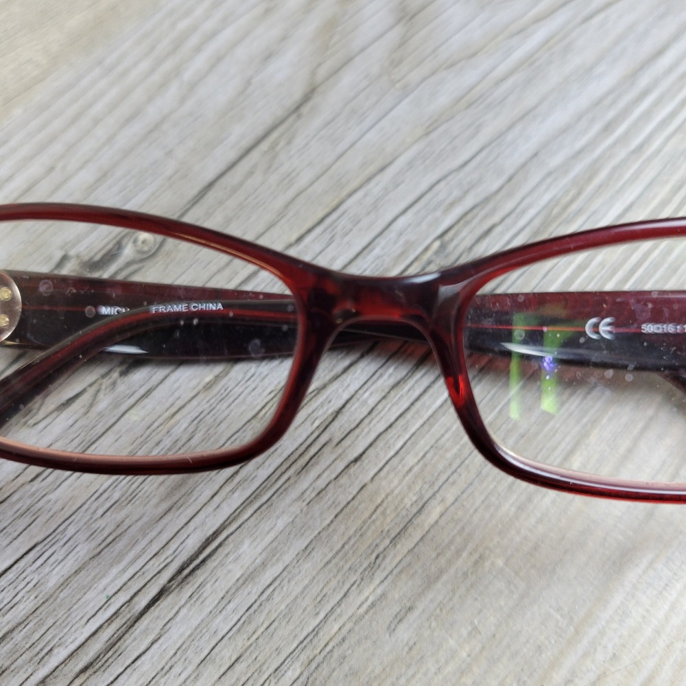Michael Kors Eyeglasses Frames MK829 Burgundy Rectangular Women 50-16-135 - Picture 12 of 14